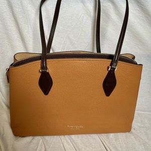 Kate Spade Camel and Brown Leather Bag